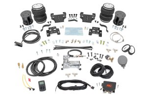 GMC Sierra 2500 HD Air Spring Kit - Rear - Rough Country - w/compressor | Wireless Controller | 6 Inch Lift Kit - '01-'10